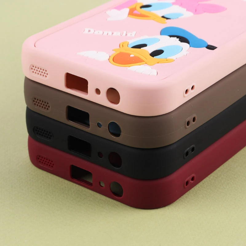 قاب سولید سامسونگ Galaxy A15 کارتونی برجسته محافظ لنزدار