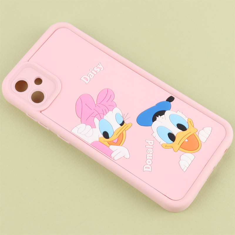 قاب سولید سامسونگ Galaxy A05 کارتونی برجسته محافظ لنزدار