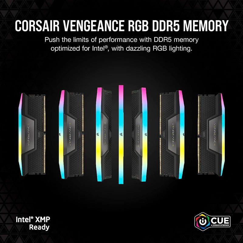 رم کامپیوتر Corsair Vengeance RGB DDR5 96GB 6600MHz CL32 Dual
