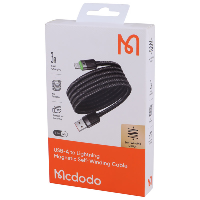 کابل آیفونی فست شارژ Mcdodo CA-600 3A 1.2m