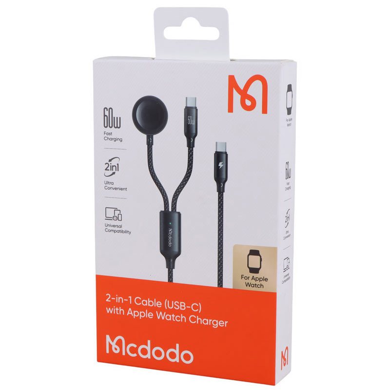 کابل دو سر تایپ سی و مغناطیسی شارژ Mcdodo CA-220 1.2m