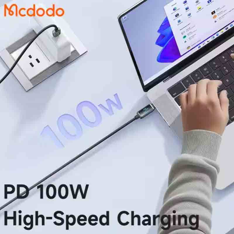 کابل تبدیل فست شارژ Mcdodo CA-425 Type-C To Type-C 5A PD 100W 1.2m