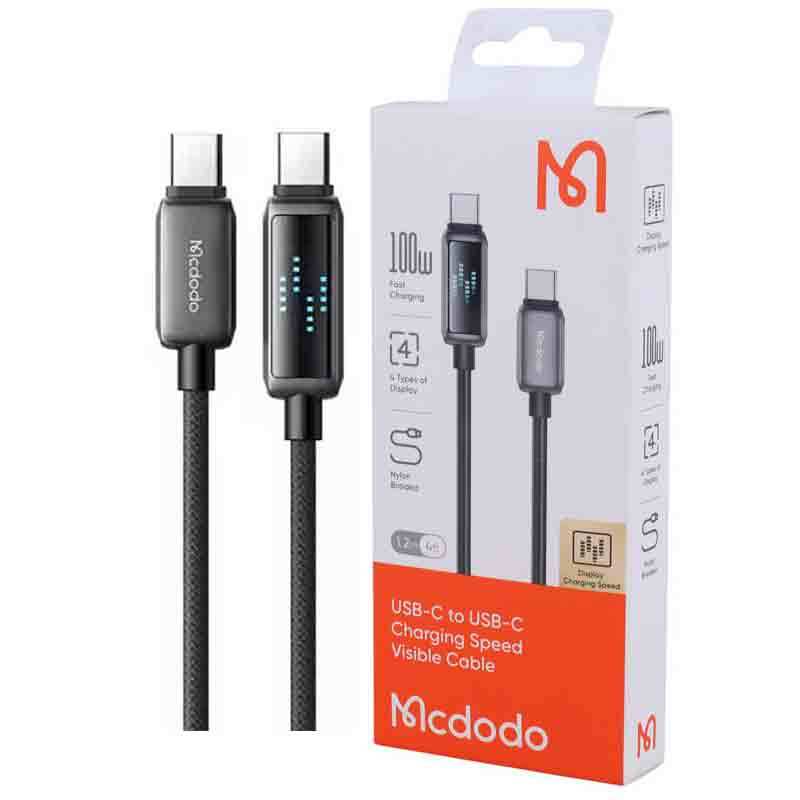 کابل تبدیل فست شارژ Mcdodo CA-425 Type-C To Type-C 5A PD 100W 1.2m