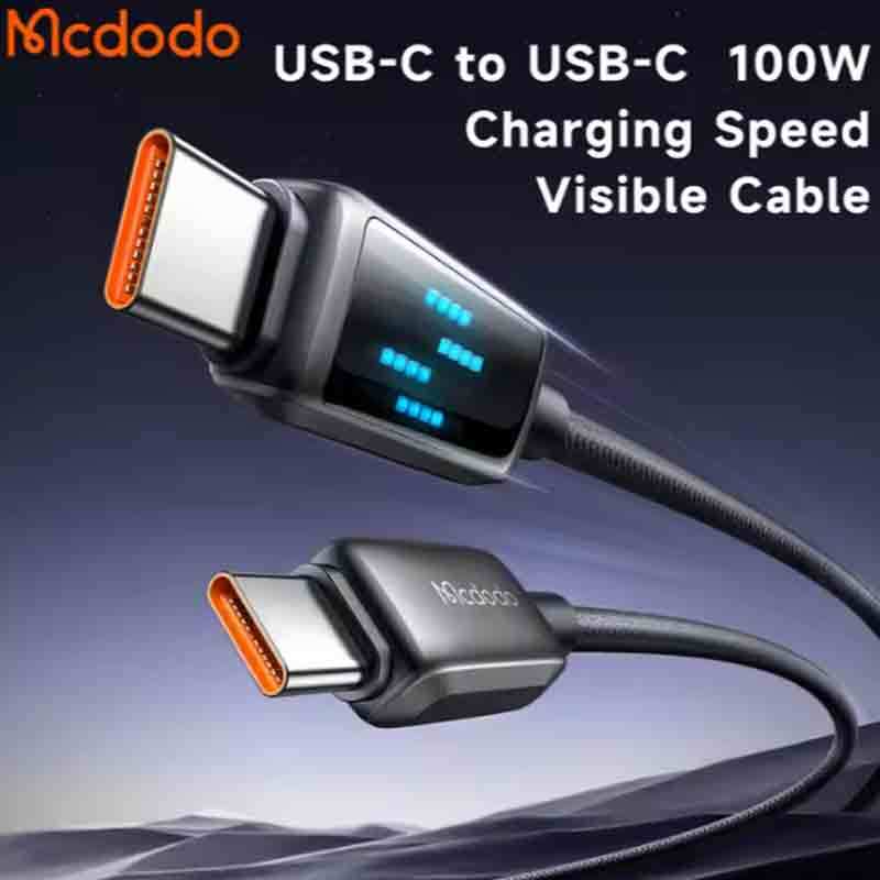 کابل تبدیل فست شارژ Mcdodo CA-425 Type-C To Type-C 5A PD 100W 1.2m