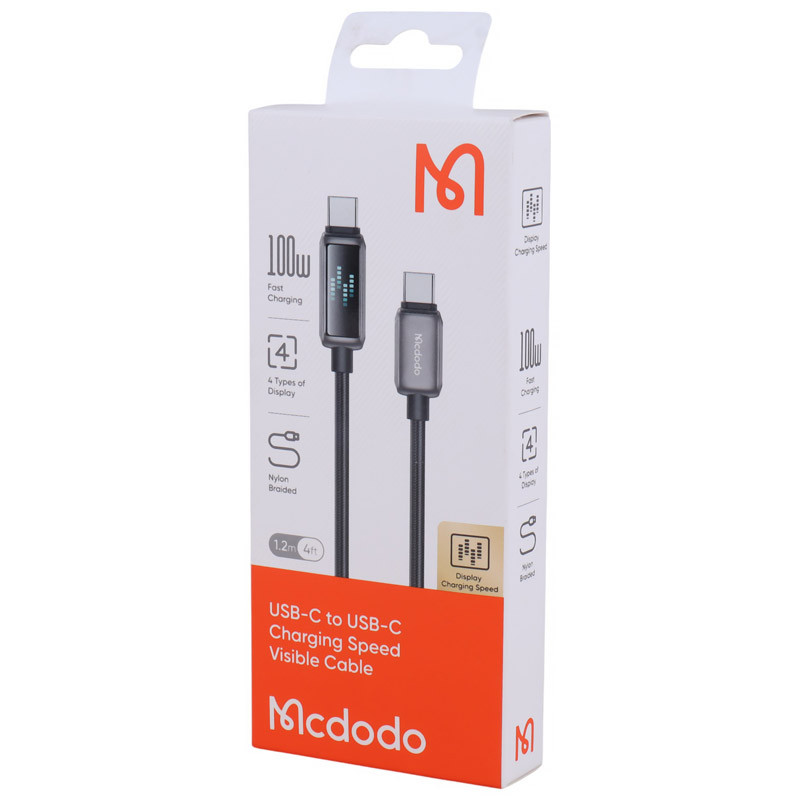 کابل تبدیل فست شارژ Mcdodo CA-425 Type-C To Type-C 5A PD 100W 1.2m