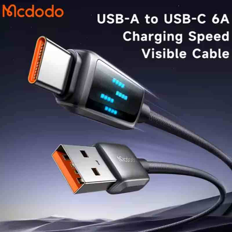 کابل تایپ سی فست شارژ Mcdodo CA-235 6A VOOC QC4.0 1.2m
