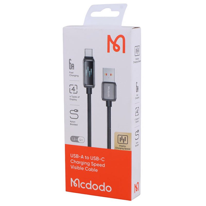 کابل تایپ سی فست شارژ Mcdodo CA-235 6A VOOC QC4.0 1.2m