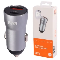 شارژر فندکی فست شارژ Biva CC-18 QC3.0 PD 3A 22.5W