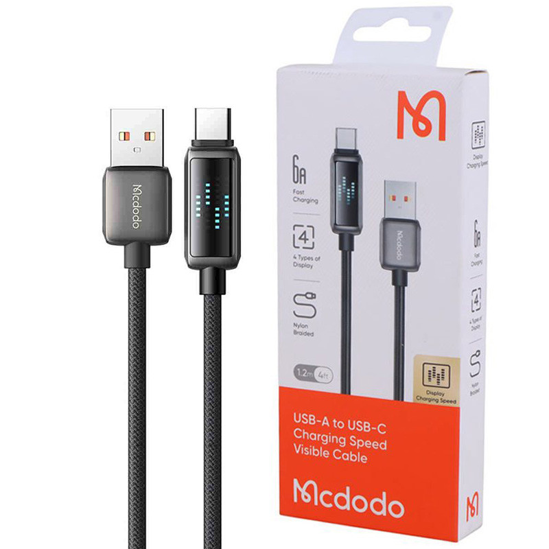 کابل تایپ سی فست شارژ Mcdodo CA-235 6A VOOC QC4.0 1.2m