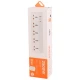 چند راهی 5 خانه برق بیوا PS-06 با کابل 2 متری + شارژر USB و Type-C