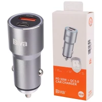 شارژر فندکی فست شارژ Biva CC-17 QC3.0 PD 30W