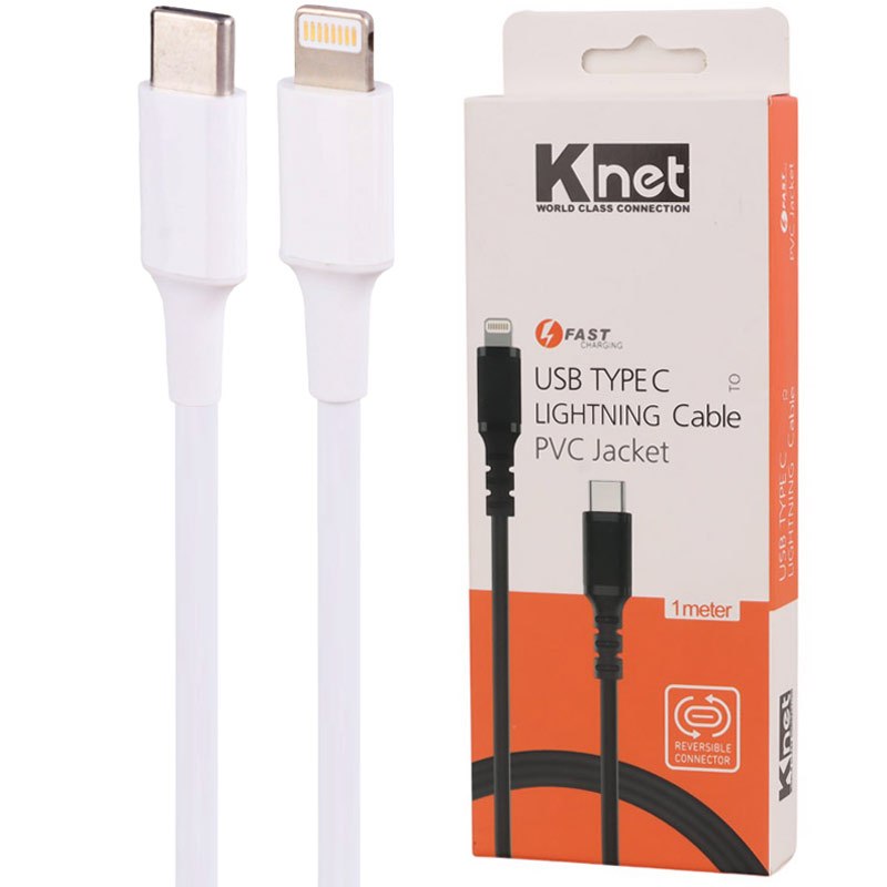 کابل تبدیل فست شارژ K-net K-CUCL2010 Type-C to Lightning 1m