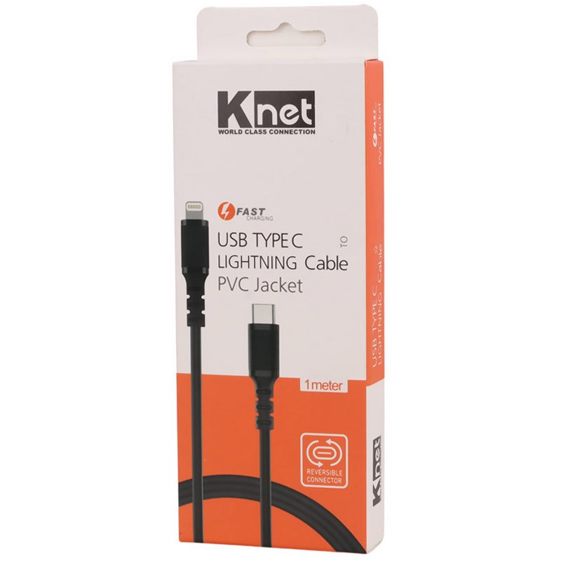 کابل تبدیل فست شارژ K-net K-CUCL2010 Type-C to Lightning 1m