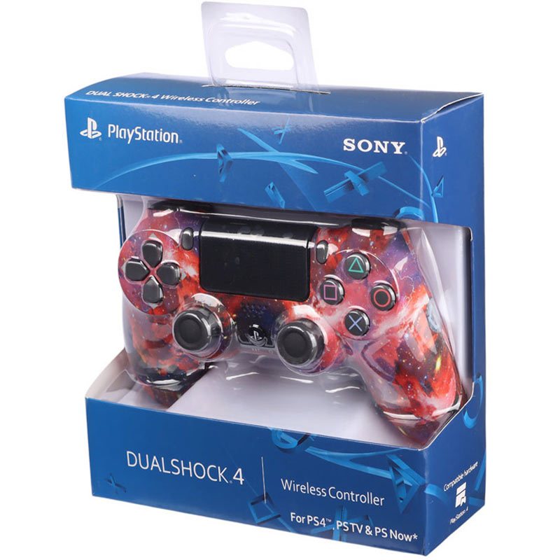 دسته بازی بی سیم SONY PlayStation 4 DualShock 4 High Copy طرح کهکشان کد 2