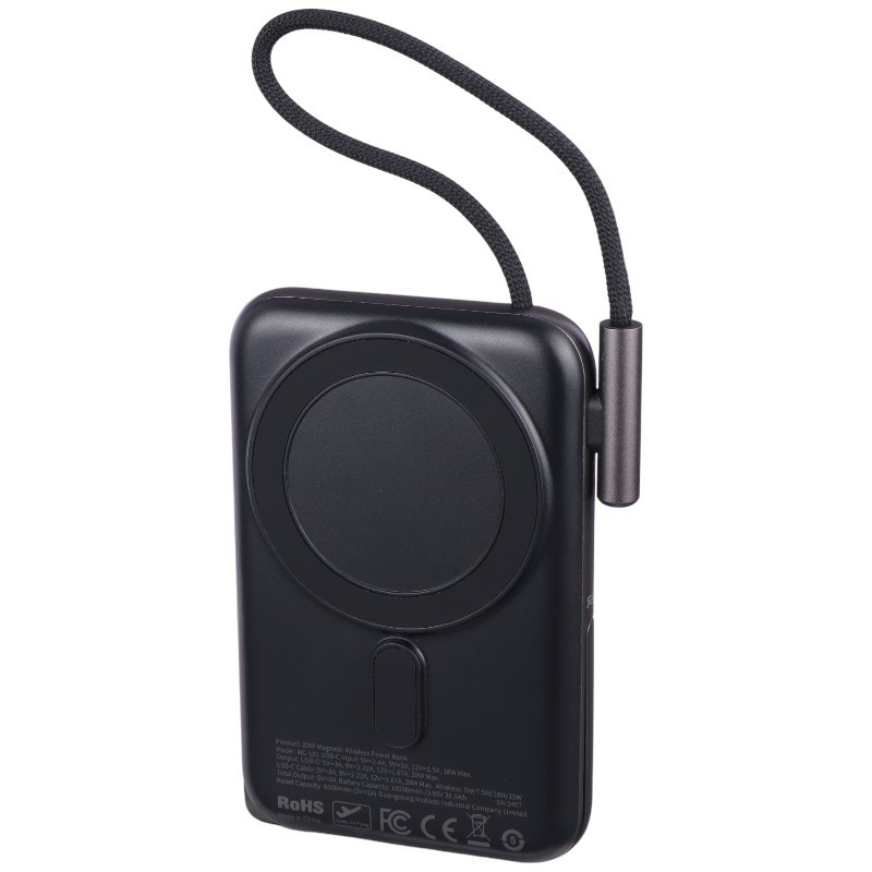 پاور بانک بی سیم فست شارژ مک دودو MC-181 PD 20W ظرفیت 10000 میلی آمپر ساعت