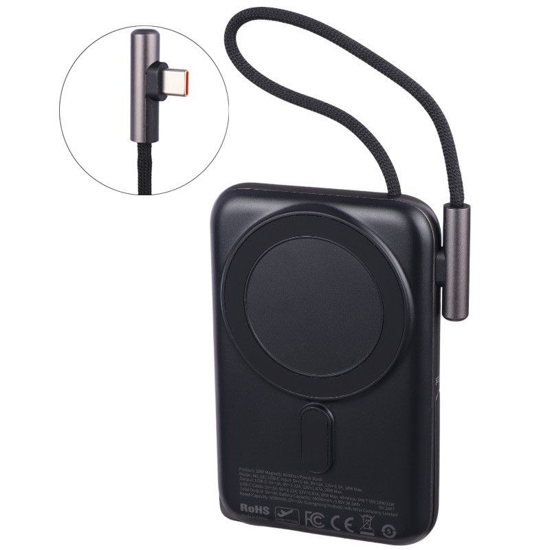 پاور بانک بی سیم فست شارژ مک دودو MC-181 PD 20W ظرفیت 10000 میلی آمپر ساعت