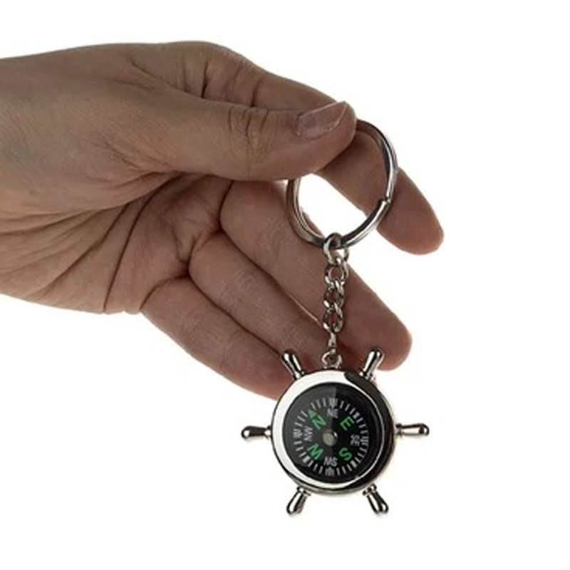 جاکلیدی قطب نما دار طرح سکان دریایی