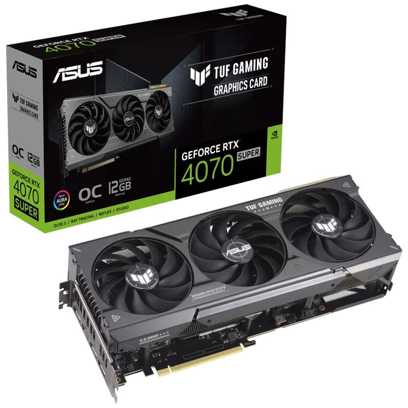 کارت گرافیک ASUS TUF Gaming GeForce RTX 4070 Super OC Edition 12GB GDDR6X 192Bit