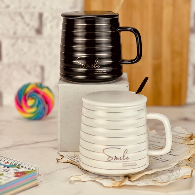 ماگ سرامیکی smile درب دار کد PS104179