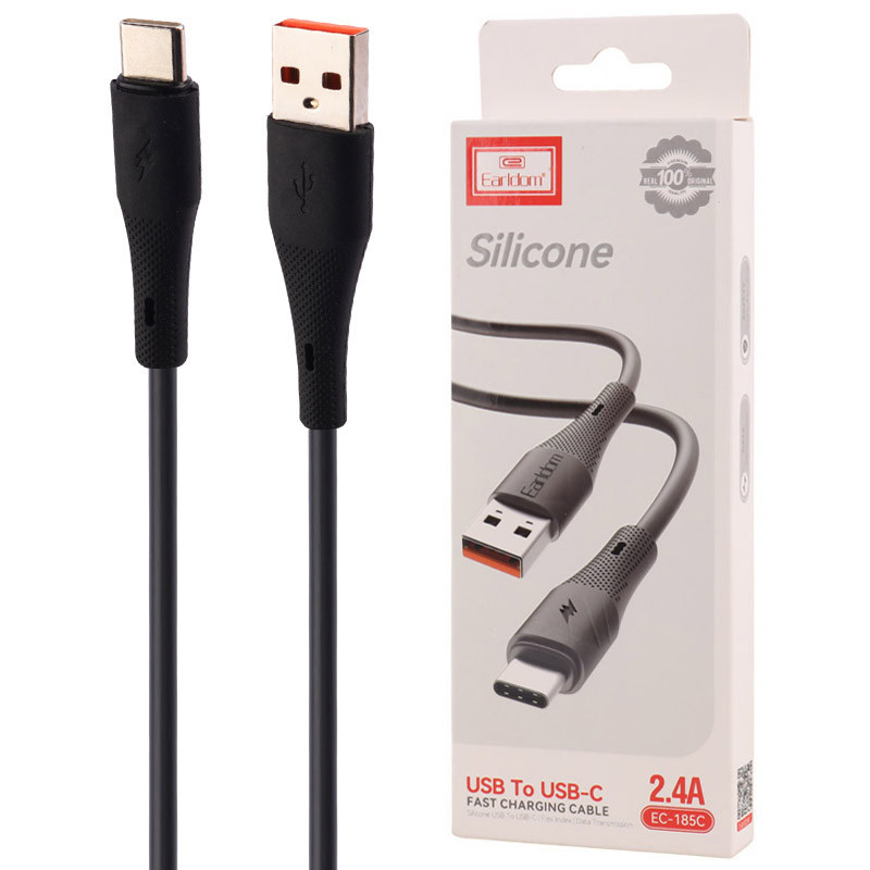 کابل تایپ سی فست شارژ Earldom EC-185C 2.4A 1m