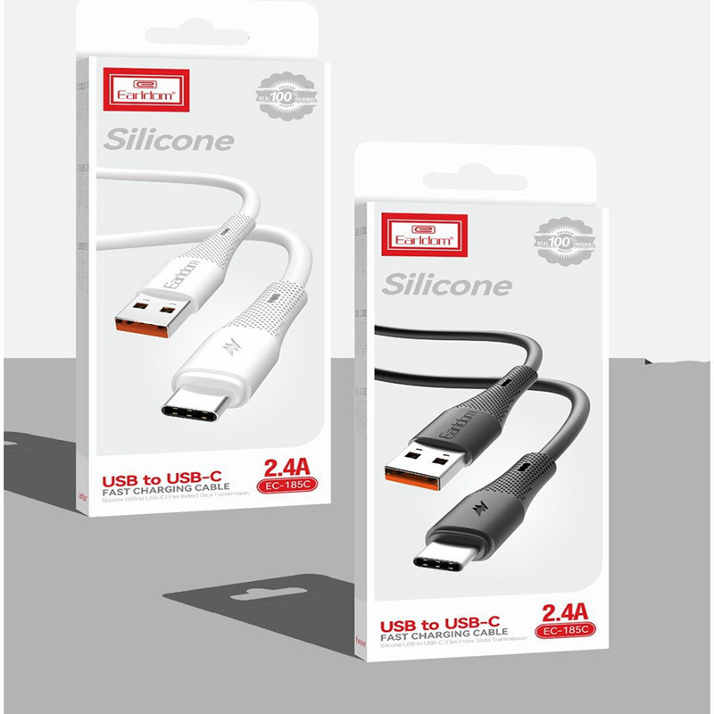 کابل تایپ سی فست شارژ Earldom EC-185C 2.4A 1m