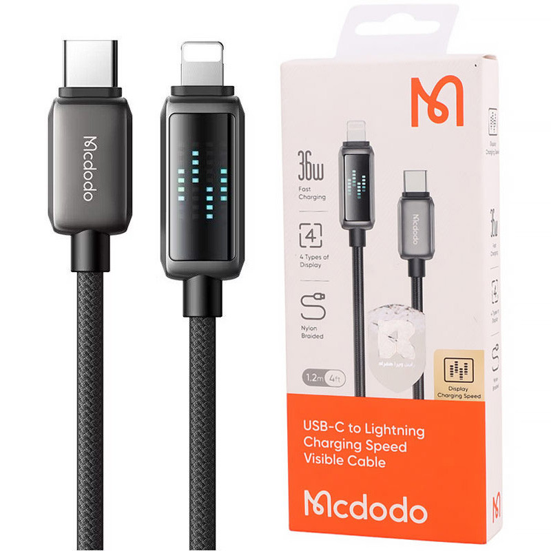 کابل تبدیل فست شارژ Mcdodo CA-263 Type-C To Lightning 3A PD 36W 1.2m