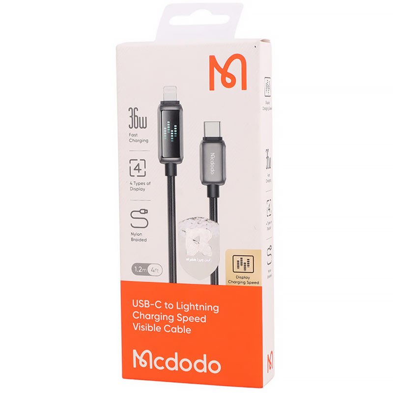 کابل تبدیل فست شارژ Mcdodo CA-263 Type-C To Lightning 3A PD 36W 1.2m