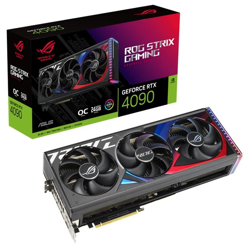 کارت گرافیک Asus ROG Strix GeForce RTX 4090 OC Edition 24GB GDDR6X 384Bit