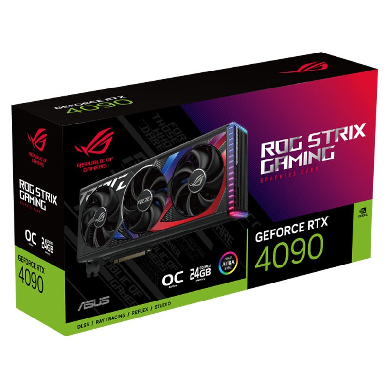 کارت گرافیک Asus ROG Strix GeForce RTX 4090 OC Edition 24GB GDDR6X 384Bit