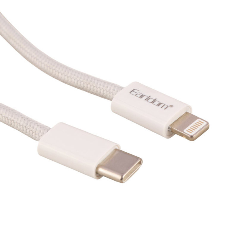 کابل تبدیل فست شارژ Earldom EC-196C-L Type-C To Lightning PD 30W 1m