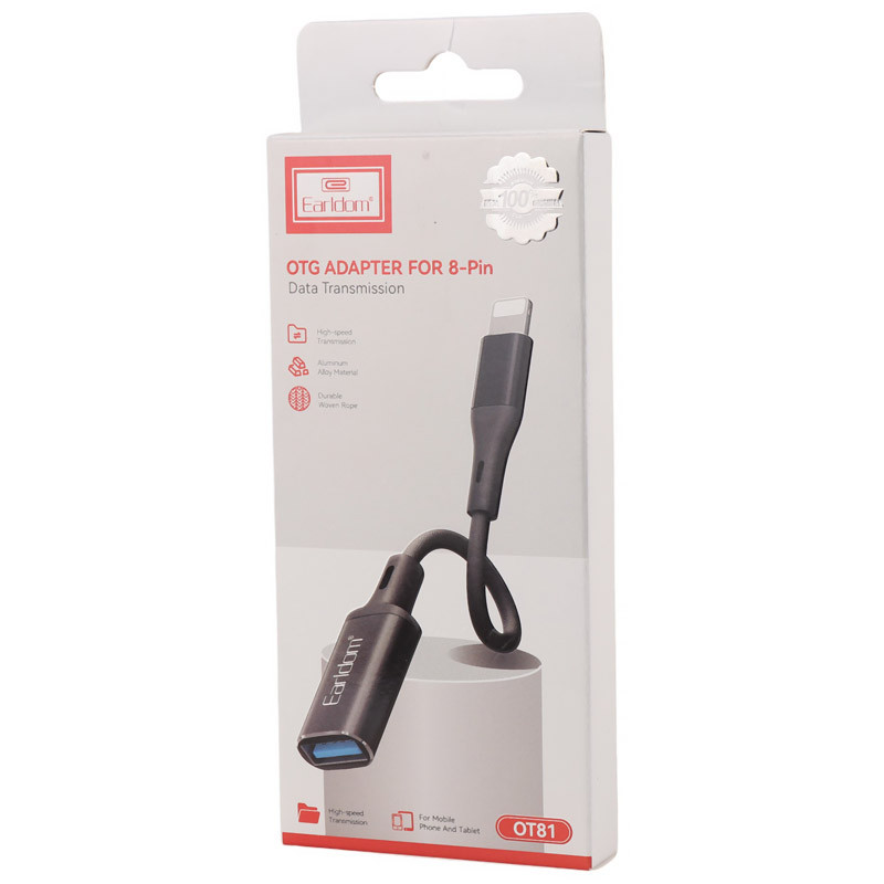 کابل تبدیل Earldom ET-OT81 OTG USB To Lightning