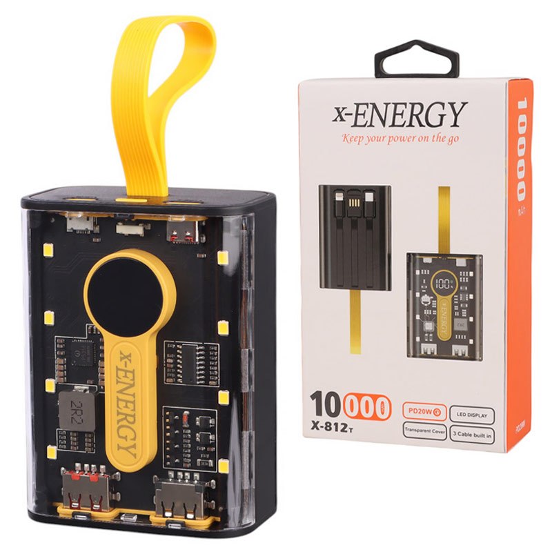پاور بانک فست شارژ ایکس انرژی X-812T PD 20W ظرفیت 10000 میلی آمپر ساعت