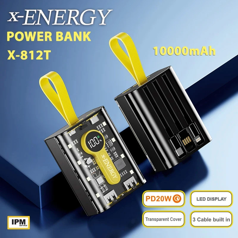 پاور بانک فست شارژ ایکس انرژی X-812T PD 20W ظرفیت 10000 میلی آمپر ساعت