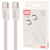 کابل تبدیل فست شارژ Earldom EC-196C-C Type-C To Type-C PD 60W 1m