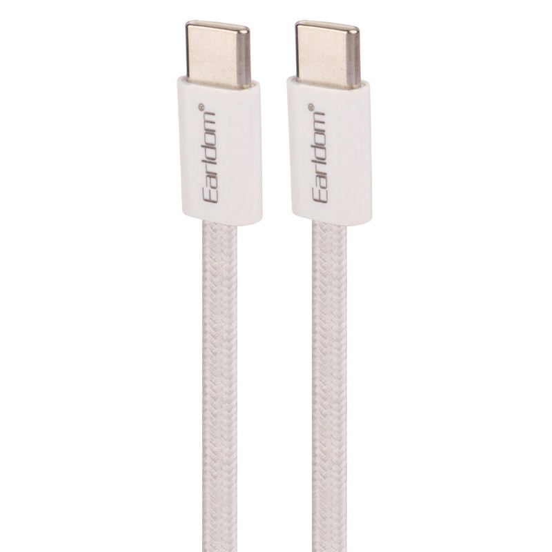 کابل تبدیل فست شارژ Earldom EC-196C-C Type-C To Type-C PD 60W 1m