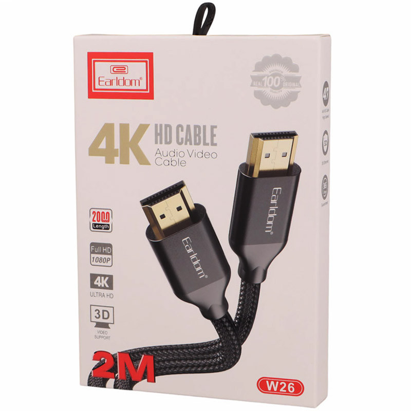 کابل HDMI 4K ارلدام ET-W26 طول 2 متر