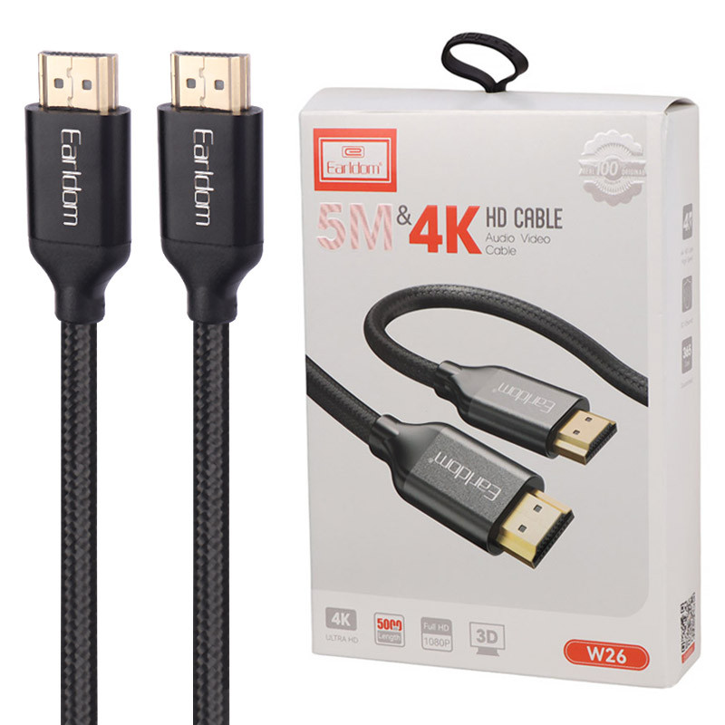 کابل HDMI 4K ارلدام ET-W26 طول 5 متر