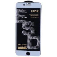 گلس آنتی استاتیک Kusa Big Curved آیفون iPhone 7 Plus / 8 Plus سفید