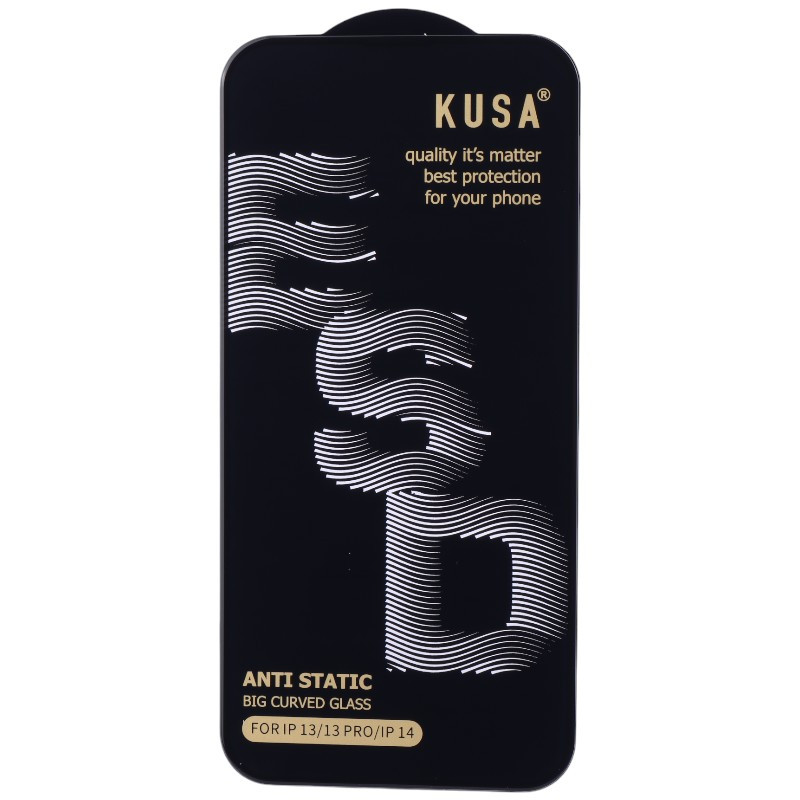 گلس آنتی استاتیک Kusa Big Curved آیفون iPhone 13 / 13 Pro / 14