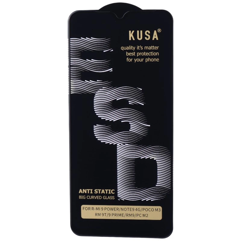 گلس آنتی استاتیک Kusa Big Curved شیائومی Redmi 9 / 9 Prime
