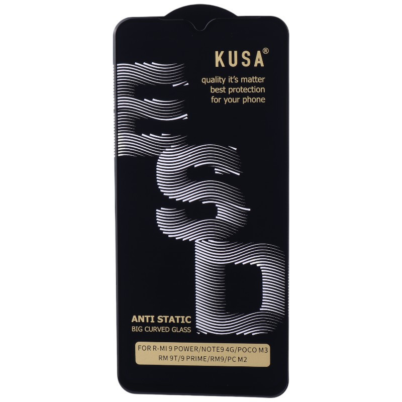 گلس آنتی استاتیک Kusa Big Curved شیائومی Redmi 9 / 9 Prime