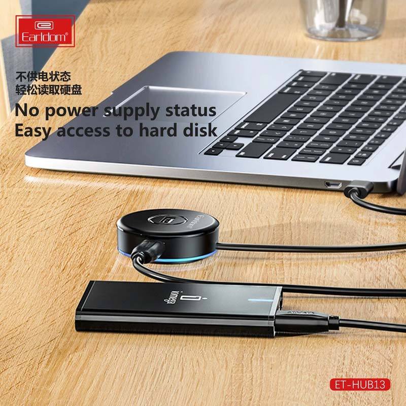 هاب 4 پورت USB2.0 ارلدام ET-HUB13