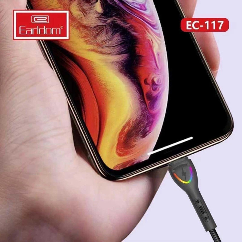 کابل تایپ سی فست شارژ Earldom EC-117C 3A 1m