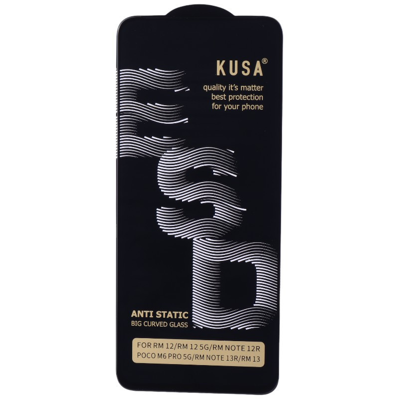 گلس آنتی استاتیک Kusa Big Curved شیائومی Redmi 13 4G / Redmi 13 5G