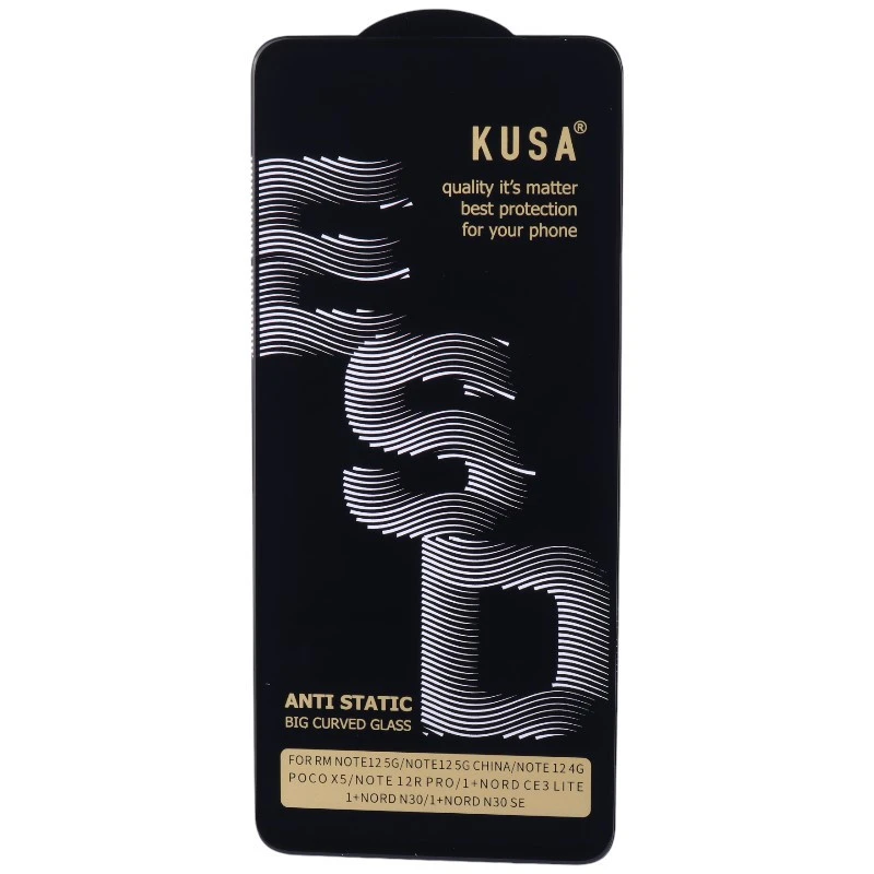 گلس آنتی استاتیک Kusa Big Curved شیائومی Redmi Note 12 4G