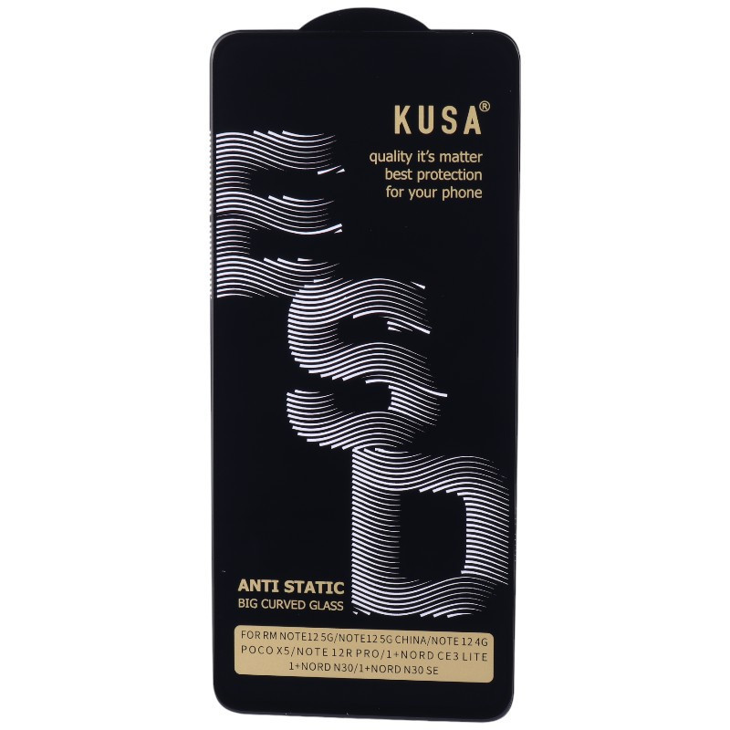 گلس آنتی استاتیک Kusa Big Curved شیائومی Redmi Note 12 4G