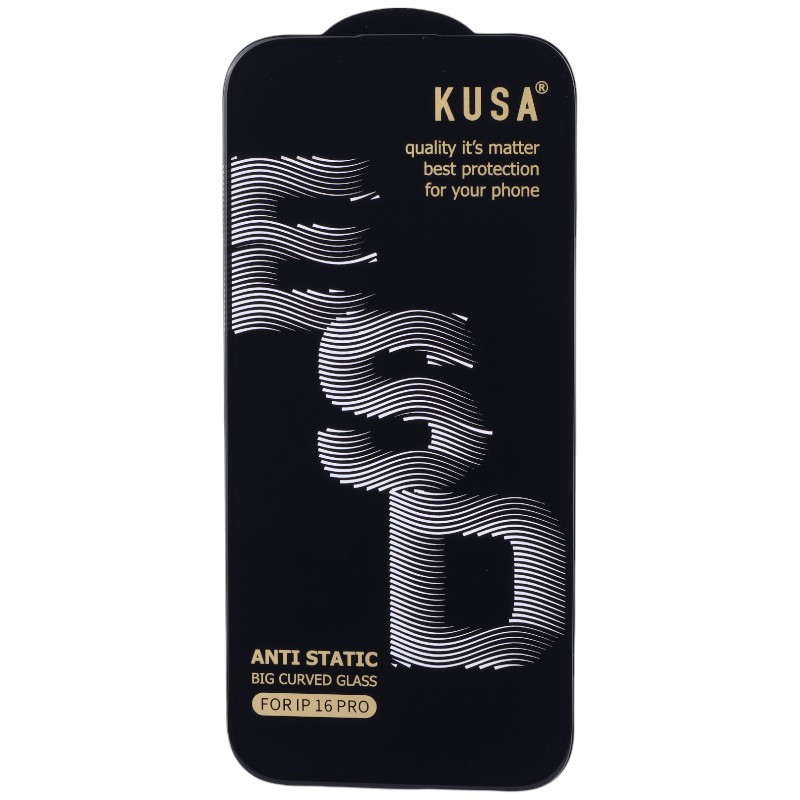 گلس آنتی استاتیک Kusa Big Curved آیفون iPhone 16 Pro