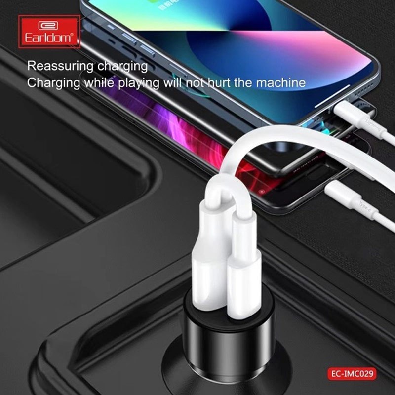 کابل 3 سر فست شارژ Earldom EC-IMC029 3A 1.2m
