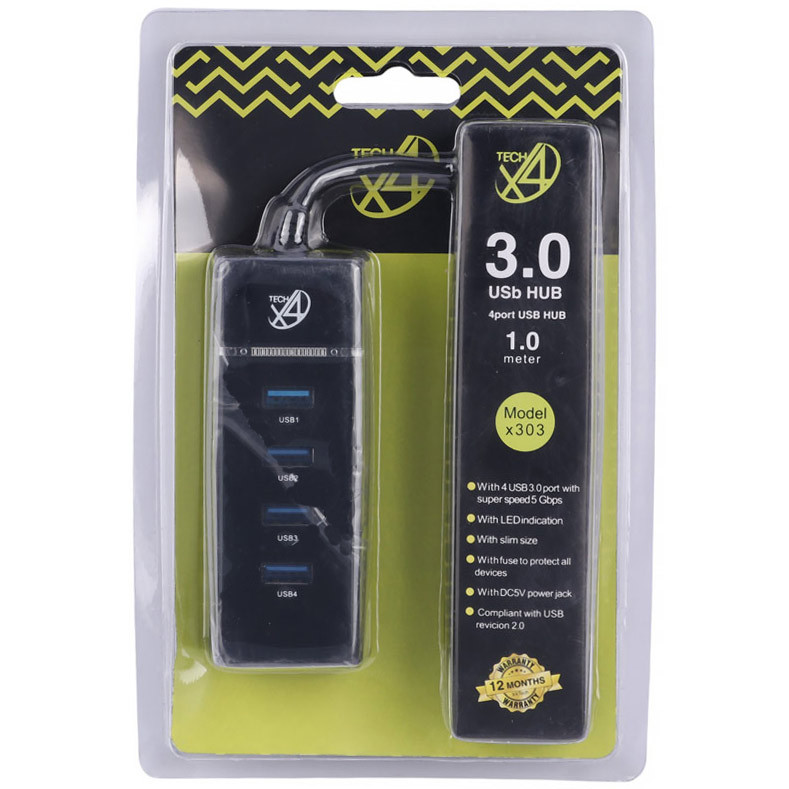 هاب 4 پورت USB2.0 ایکس فورتک X303
