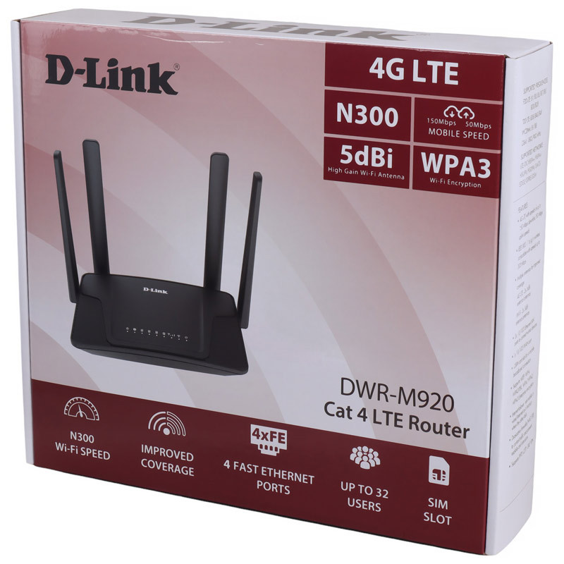 مودم روتر سیمکارتی 4G LTE دی لینک DWR-M920 V1.1.4 B2